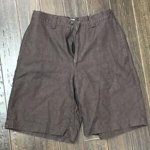 GAP Brown Flat Front Shorts Size 28